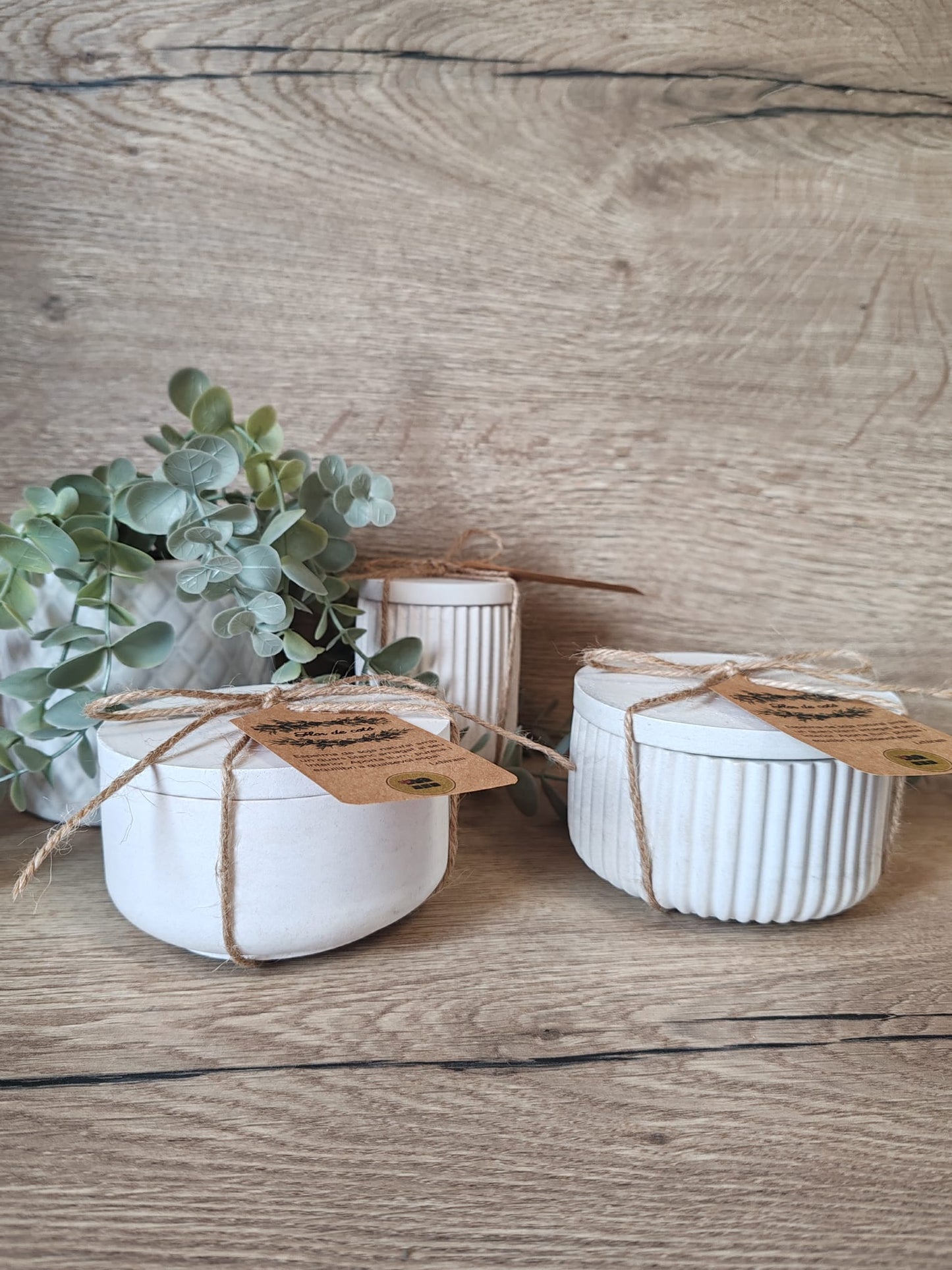 Vela flor de algodón - Cuarzo blanco