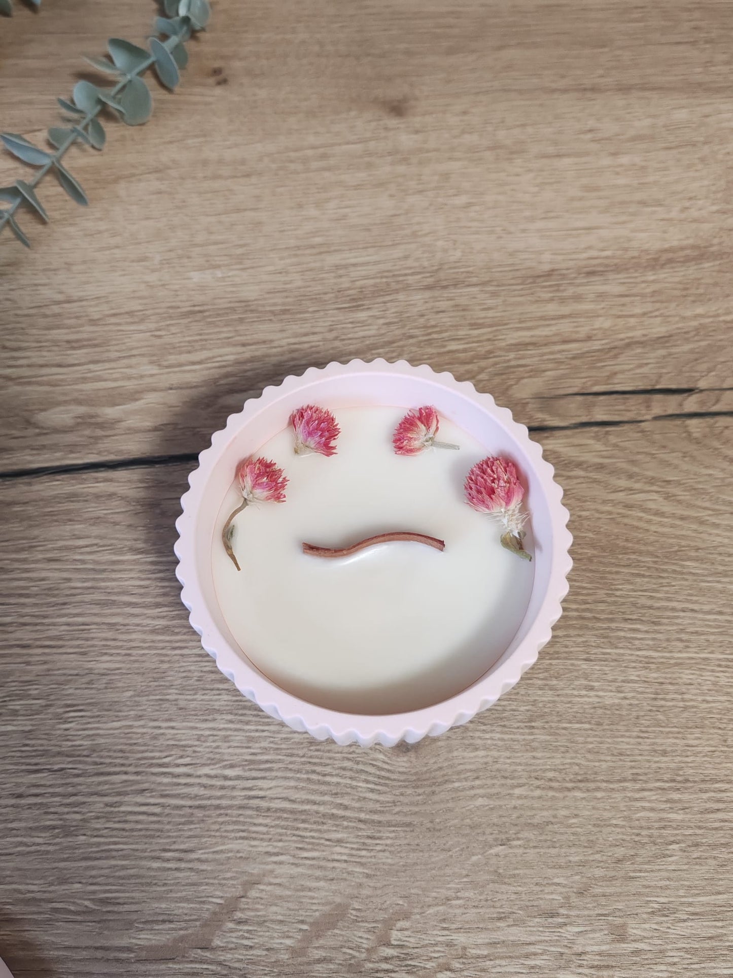 Vela Rosa & Peonía - Cuarzo Rosa